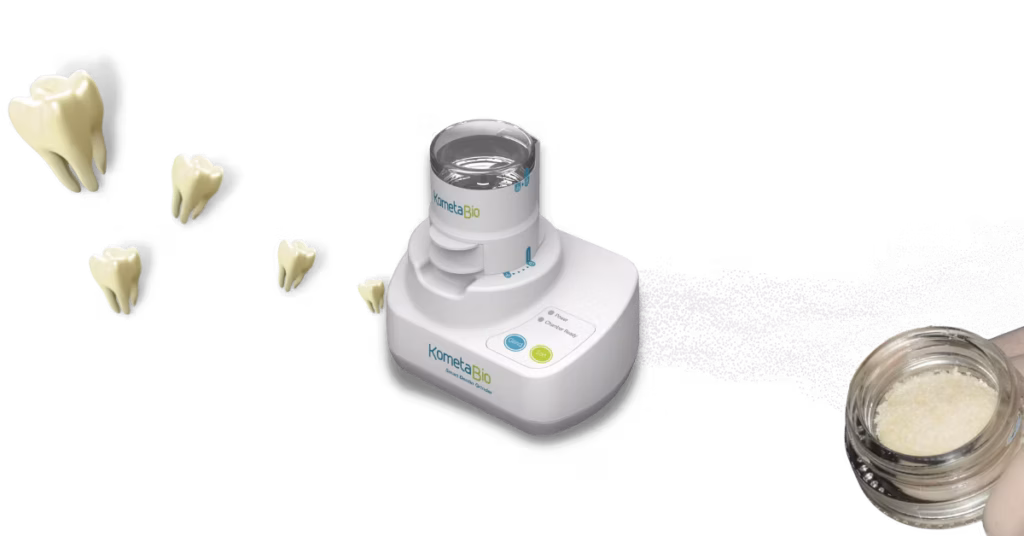 patients' own extracted teeth are used to make an autologous bone graft